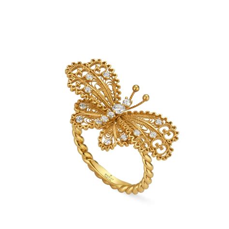 fake gucci butterfly ring|is gucci jewelry real gold.